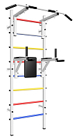 Шведская стенка Sv Sport 503 (Турник стандарт/Брусья) 503 ( Белый) ( Разноцветные перекладины)