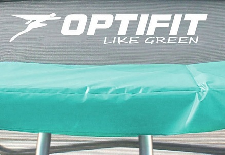 Батут Optifit Like Green 12Ft зеленый