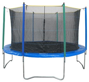 Батут с сеткой "Trampoline" "Fun" диаметр 430см