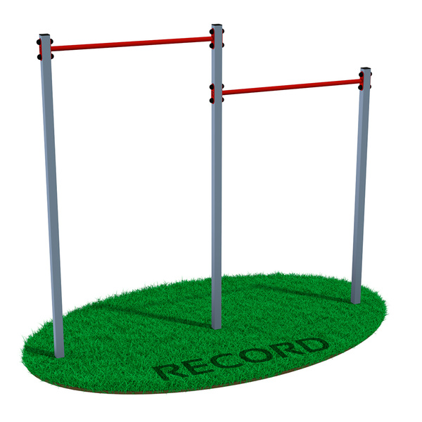 Турник уличный Record R2 двойной профиль 60х60 х 2 мм