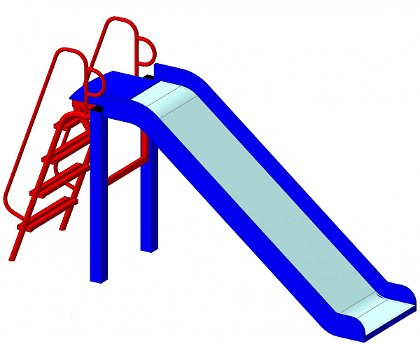 картинка Горка дворовая "Пионер" от магазина Лазалка