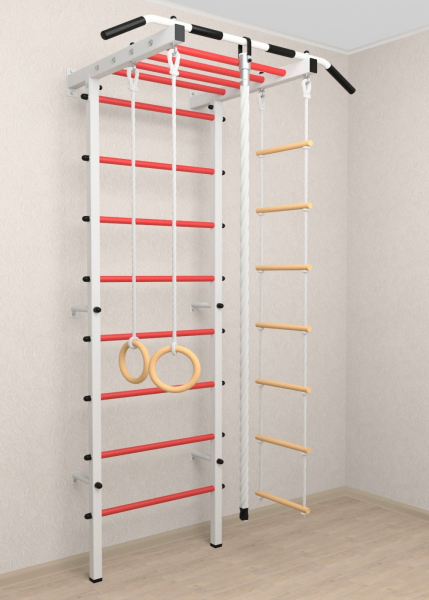 Шведская стенка Sv Pro рукоход 851 (Турник Pro рукоход/Канат/Кольца/Лестница)