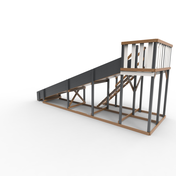 Детская площадка - деревянная горка Пикник "Ультра Зима №3"