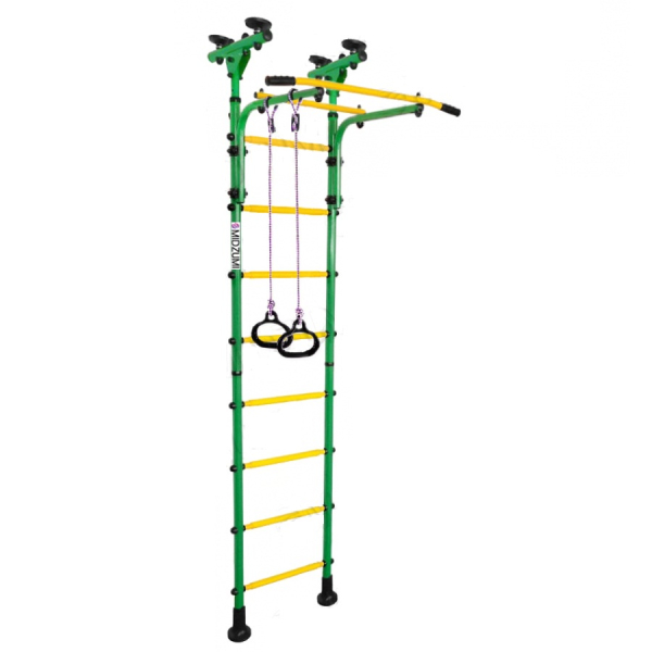 Шведская стенка Midzumi Ringu ( зеленый - желтый )