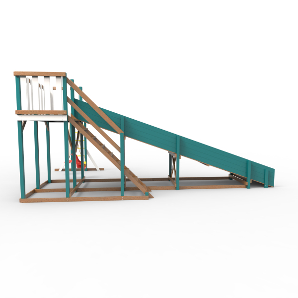 Детская площадка - деревянная горка Пикник "Зима №3" Лэйк с рукоходом