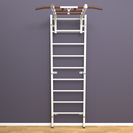 картинка Шведская стенка «LittleSport» Л Белый белые ступени от магазина Лазалка