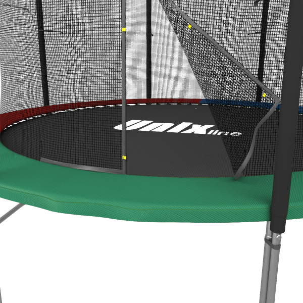 Батут с сеткой UNIX line Simple 8 ft (240 см) Color (Внутренняя сеть)