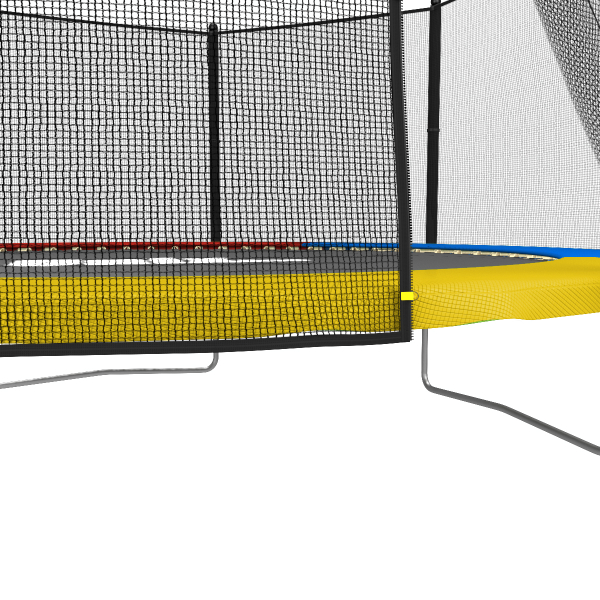 Батут с сеткой UNIX line Simple 12 ft (370 см) Color (Внешняя сеть)