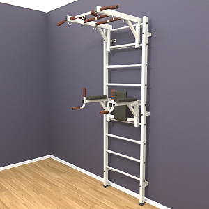 Шведская стенка "LittleSport" Long 2.0 (белый*белый)